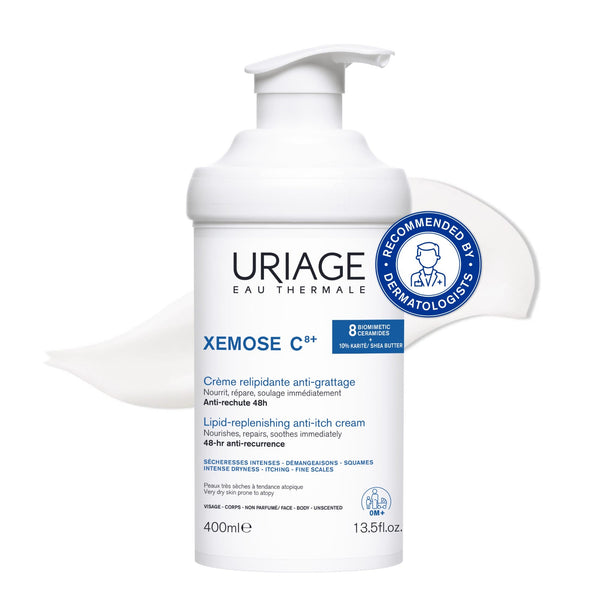 URIAGE XEMOSE C8+ Anti-Irritation Cream Shea Butter Dry Sensitive Skin 400ml