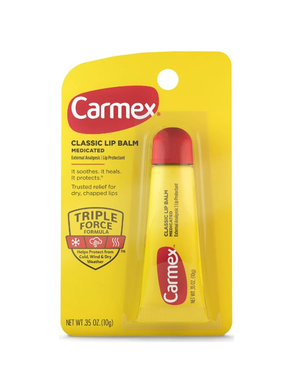 Carmex Classic Lip Balm Moisturizing Cocoa Butter Camphor Menthol 10g