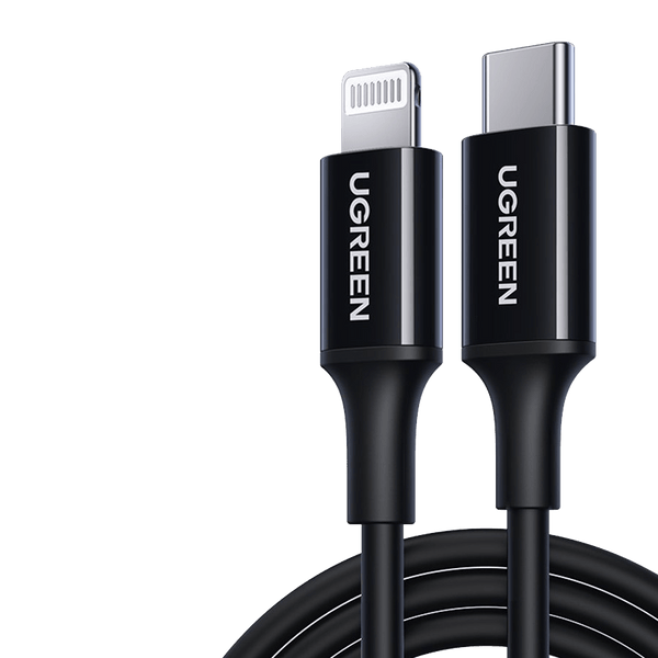 Ugreen USB-C to Lightning Cable Rubber Shell Black