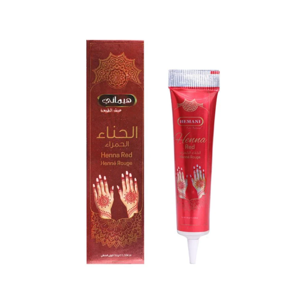 Hemani Henna Tube Hair Color Red Ready-to-Use Formula 33g