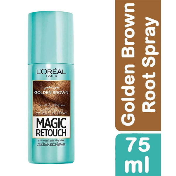 Loreal Magic Retouch Root Concealer Spray, Golden Brown Hair Colour, 75 ml