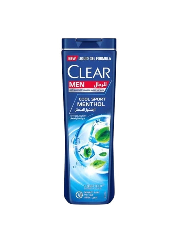 Clear Men Refreshing Shampoo Liquid Gel Formula Menthol Mint 190ml