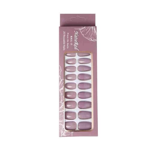 Naturade Reusable Press-On Nails Instant Manicure 20 Pieces
