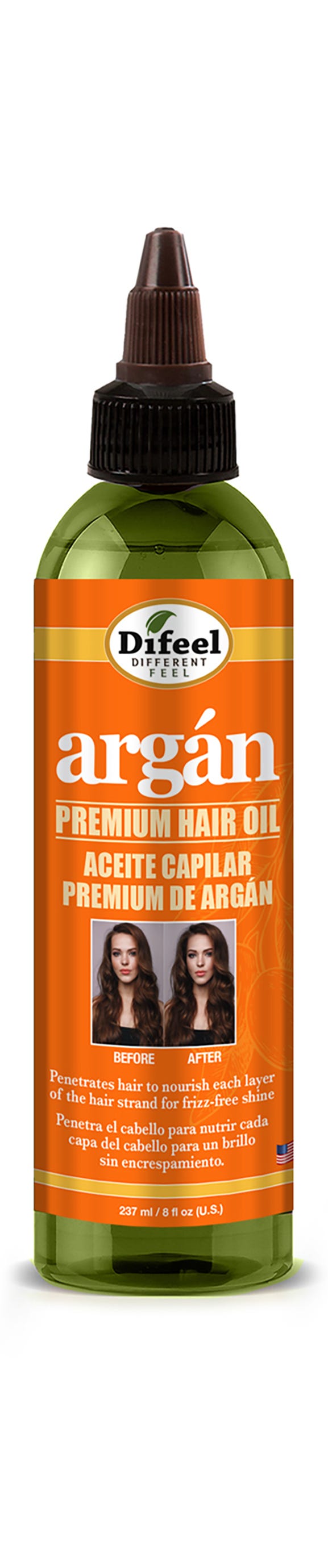 Difeel Argan Oil Hydrating Premium Hair Oil Liquid Formula 237ml
