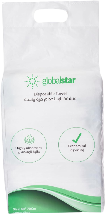Globalstar Disposable Towels, Absorbent Single-Use Towel