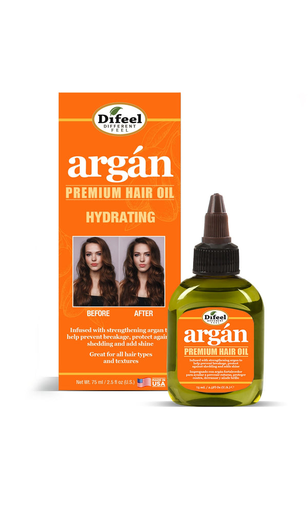 Difeel Argan Oil Hydrating Hair Oil Liquid Formula 75ml