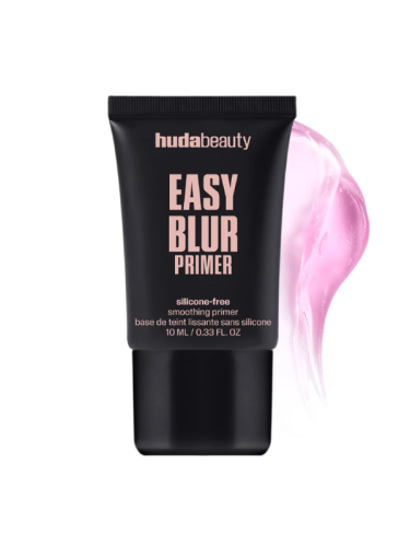Huda Beauty Easy Blur Silicone-Free Smoothing Primer, Pore-Blurring Pink Jelly, 10ml Travel Size