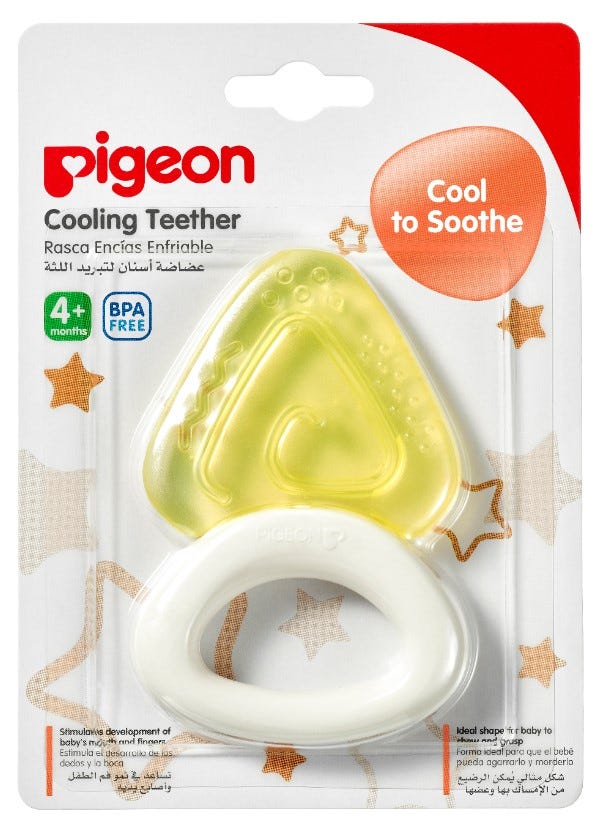 Pigeon Baby Triangle-Shaped Ice Teether N622 P368, Silicone, 1 Piece
