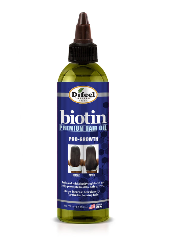 Difeel Biotin Pro-Growth Hair Oil, Strengthening and Shine Formula, 237ml