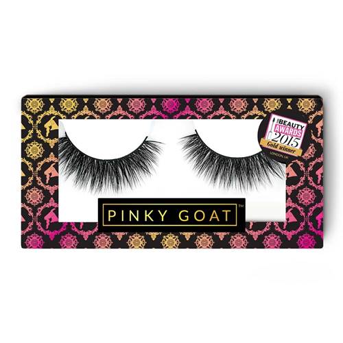 Pinky Goat 3D Mink Lashes Mais Style, Graduated Flared Clusters, Voluminous Curl