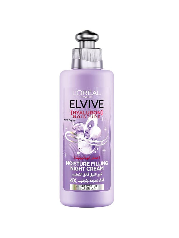 L'Oreal Paris Elvive Hyaluron Moisture Filling Night Hair Cream Hyaluronic Acid 200ml