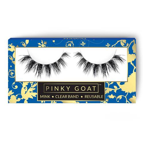 Pinky Goat 3D Mink Lashes Nawal Double-Layered Wispy False Eyelashes