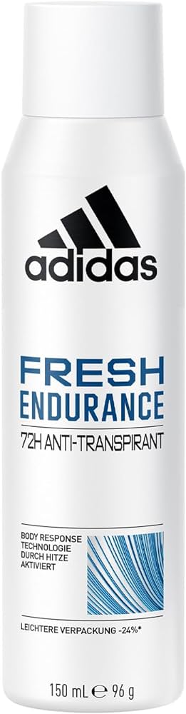 Adidas Fresh Endurance Woman Body Deodorant Spray, 72-Hour, 150 ml