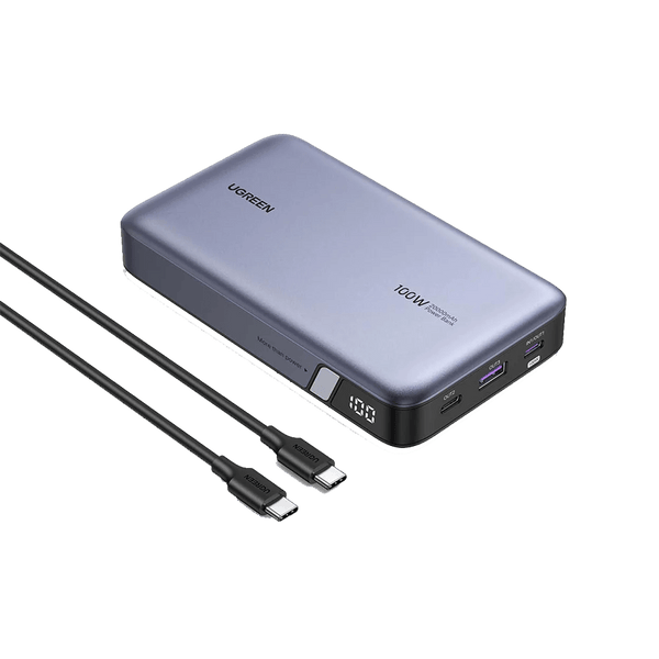 UGREEN Power Bank 20000mAh 100W Two-Way Fast Charging Gray
