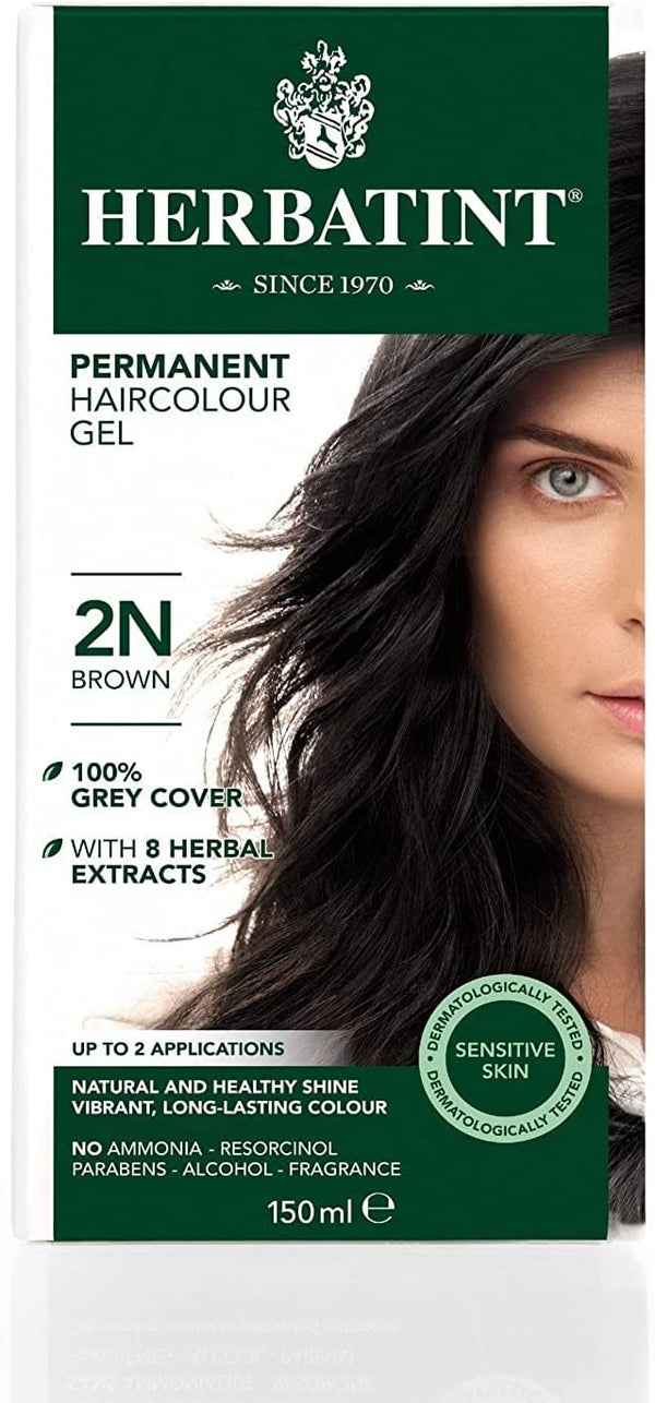 Herbatint Permanent Hair Color Gel Natural Brown 2N