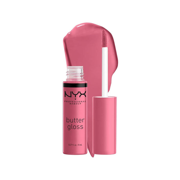 NYX Butter Gloss Creamy Non-Sticky Lip Gloss Angel Food Cake Mauve Pink 8 ml