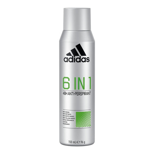 Adidas 6 in 1 Men's Anti-Perspirant Deodorant Spray, 150 ml