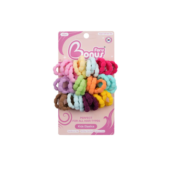Bonus Small Seamless Hair Ties for Kids