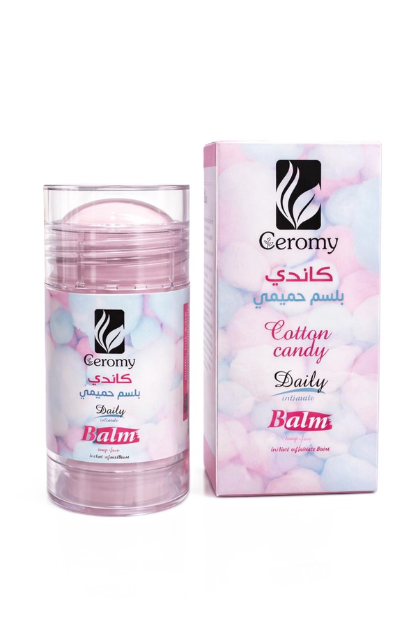 Ceromy Cotton Candy Intimate Balm Moisturizing Care Fragrant Cotton Candy Scent 40 g