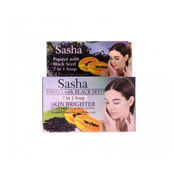 Sasha Papaya & Black Seed Soap Bar Moisturizing Skin Care 135 g