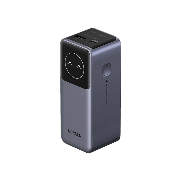 Ugreen Nexode Power Bank 100W with Smart Digital Display, 12000mAh, Gray