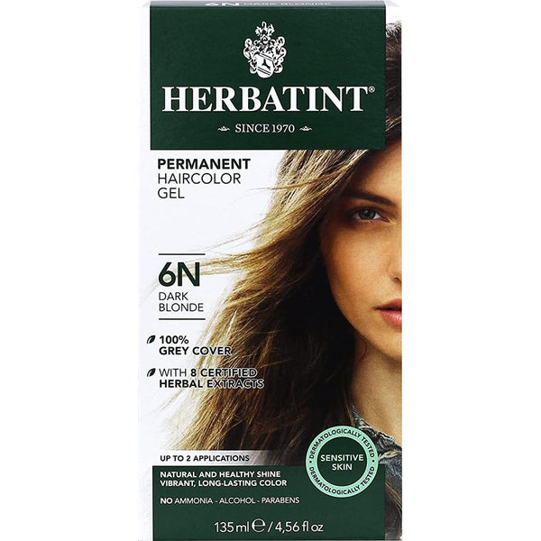 Herbatint Hair Color Gel 6N Dark Blonde Natural Series Ammonia-Free