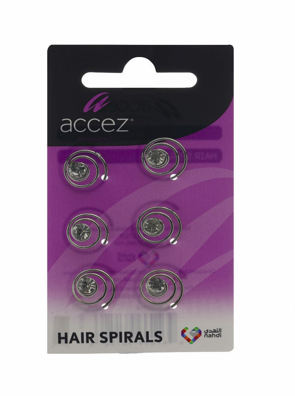 Accez Hair Spirals 6 Pieces