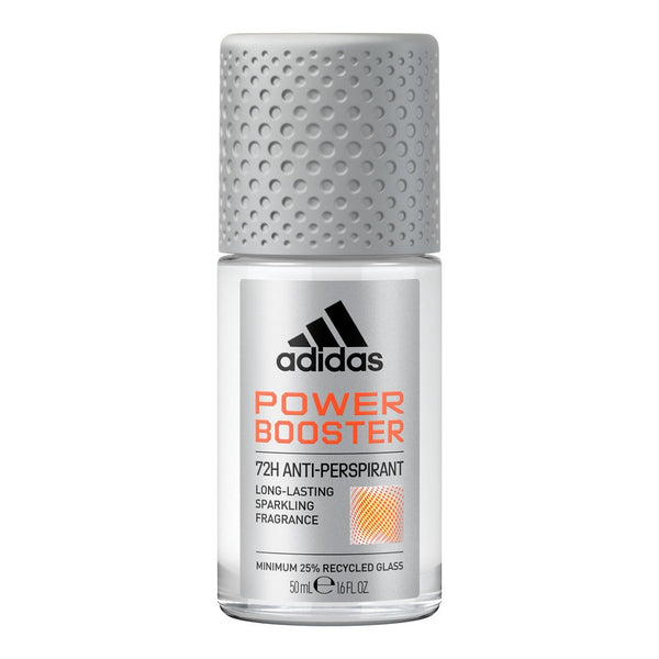 Adidas Power Booster Roll-On Deodorant Clinical Strength Sweat Protection Amber Citrus 50 ml