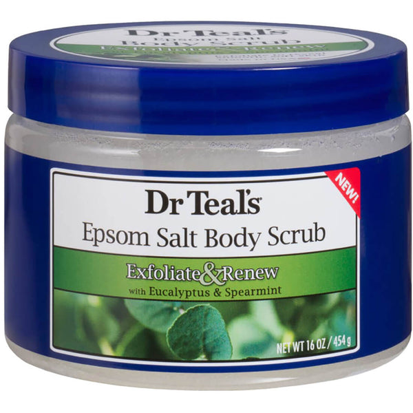 Dr Teal's Epsom Salt Body Scrub Eucalyptus and Spearmint Shea Butter Jojoba Oil