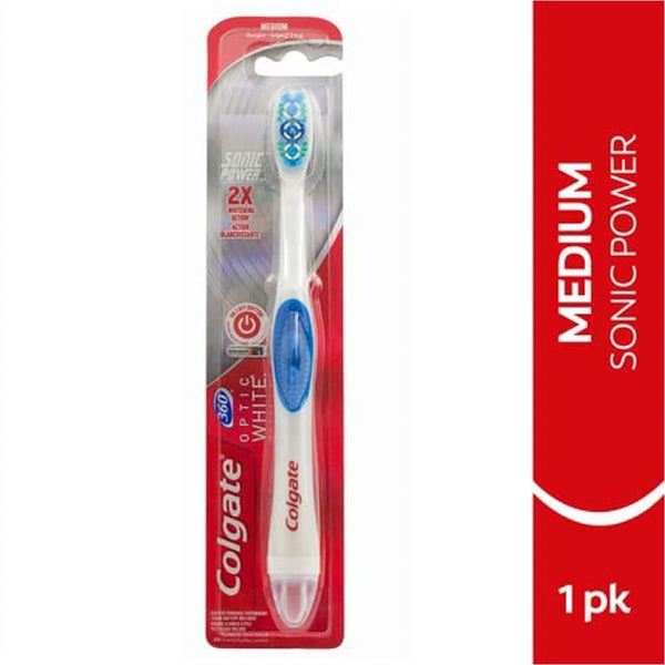 Colgate 360 Sonic Charcoal Battery Toothbrush, Medium Bristles