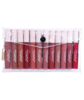 Real Beauty Soft Matte Liquid Lipstick Set, Long-Lasting Matte Finish, 12 Multi-Color Shades