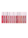 Real Beauty Soft Matte Liquid Lipstick Set, Long-Lasting Matte Finish, 12 Multi-Color Shades