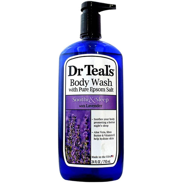 Dr Teal's Lavender Shower Gel Body Wash Aloe Vera Shea Butter Vitamin E 710ml