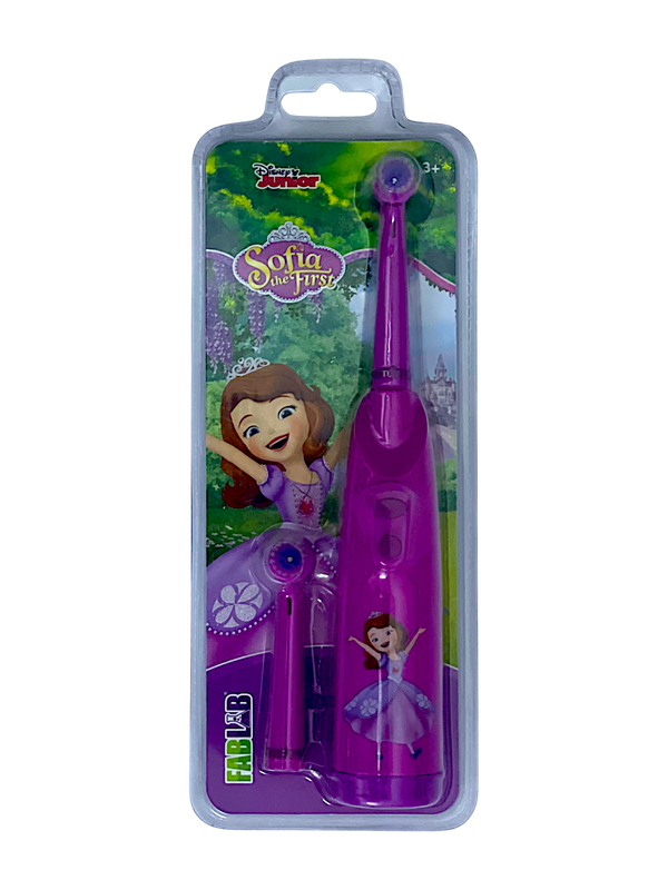 Fablab Sofia Battery Soft Toothbrush for Kids, Rubber Handle, Extra Brush Head