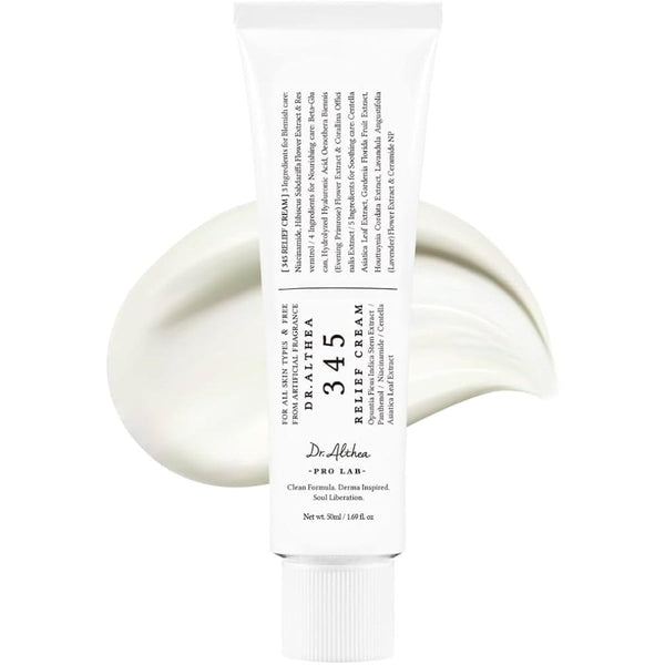 Dr.Althea 345 Relief Cream Lightweight Barrier Moisturizer with Centella, Panthenol and Ceramides, 50ml