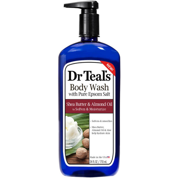 Dr Teal's Shower Gel Shea Butter Almond Oil Vitamin E