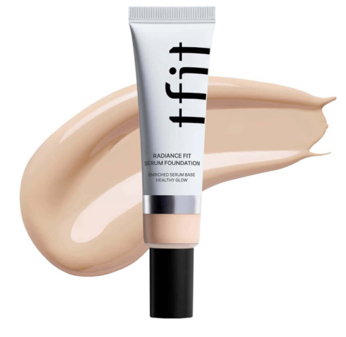 Tfit Radiance Fit Serum Foundation Cream Lightweight Natural Radiant Coverage 30ml