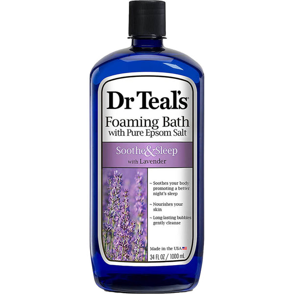 Dr Teal's Foaming Bath Lavender Epsom Salt Bubble Bath 1000ml