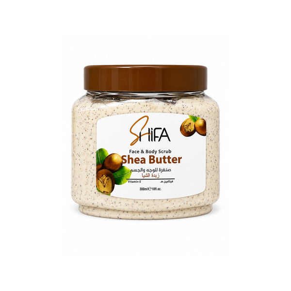 Shifa Face and Body Scrub Shea Butter Exfoliating Formula 300ml