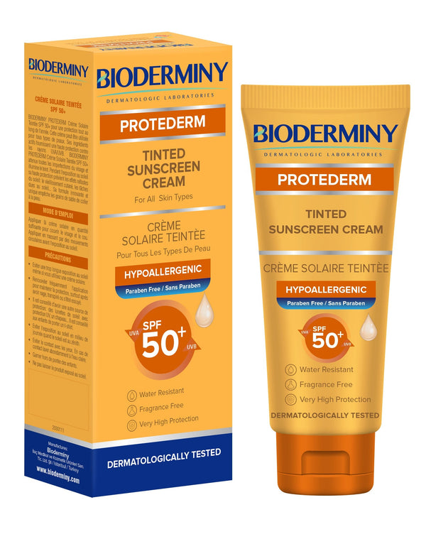Bioderminy Protederm Tinted Sunscreen Cream SPF 50+ Titanium Dioxide Avobenzone 50 ml