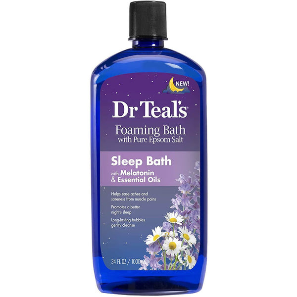 Dr Teal's Foaming Bath Foam with Melatonin, Lavender & Chamomile Essential Oils 1000ml