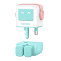 Ugreen Uno GaN Fast Wall Charger 65W 2 USB-C and USB Ports Cyan