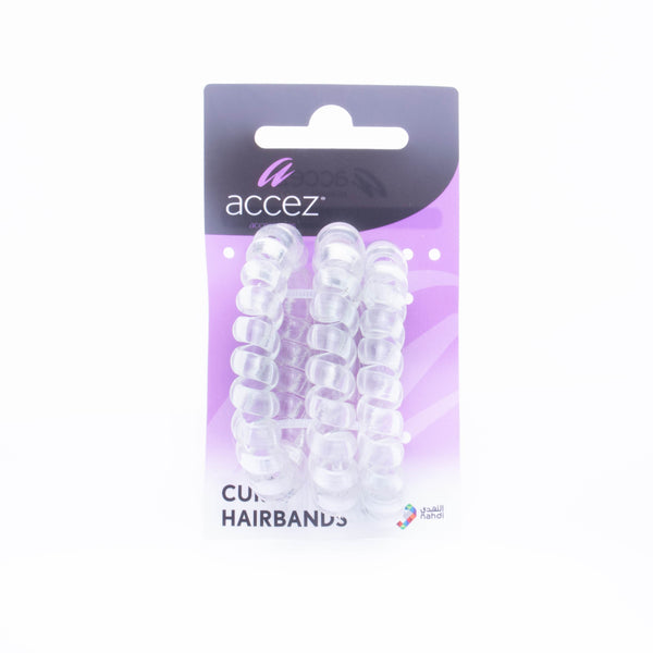 Accez Curly Hairbands Large 3 Pieces
