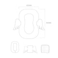 Sunveno DuPont Wings Baby Lounger, Portable Nest with Corn Fiber Filling, Khaki