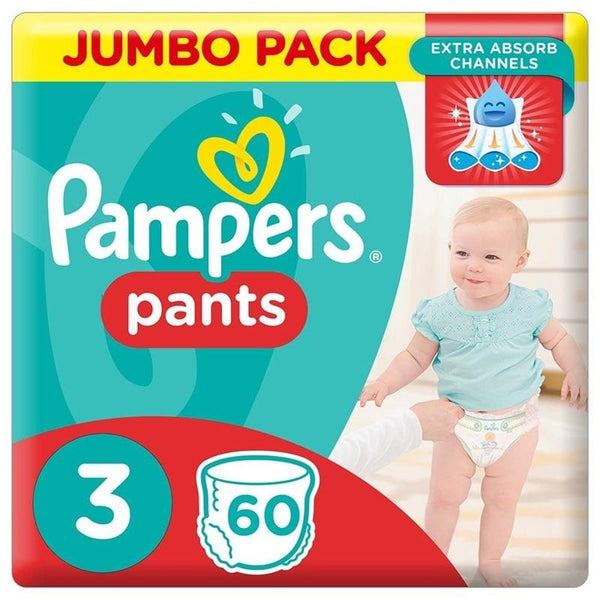 Pampers Pants Size 3 Jumbo Pack 60 Pants