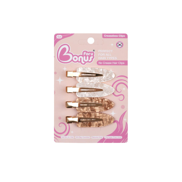 Bonus Creaseless Hair Clips, 4 Pieces