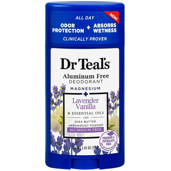 Dr. Teal's Aluminum Free Stick Deodorant Lavender Magnesium Enriched