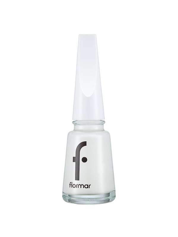 Flormar Nail Polish Nail Enamel Shiny Finish Shade 400 Bright White 11 ml