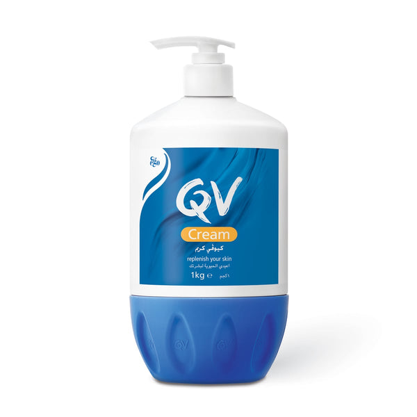 Ego QV Body Cream Pump Rich Moisturizer Squalene Fragrance Free 1000 g