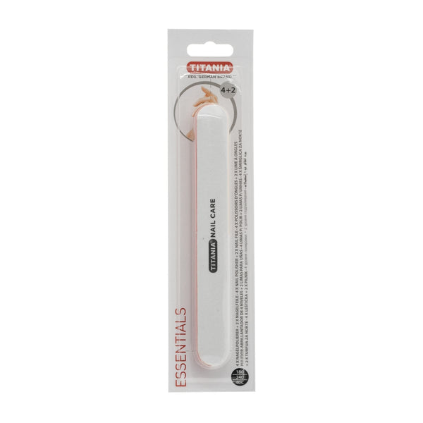Titania Nail Polisher File 6-in-1, Ultra-Fine Nail Buffer, #1038